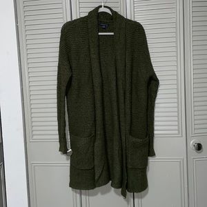 AE green cardigan